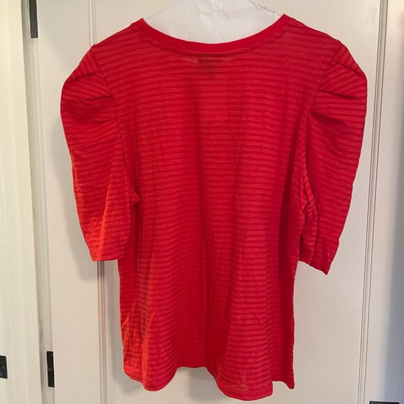 Who What Wear red puffy sleeve top XXL - Picture 3 of 5